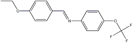 N-[(E)-(4-ethoxyphenyl)methylidene]-N-[4-(trifluoromethoxy)phenyl]amine Structure