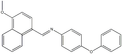 N-[(E)-(4-methoxy-1-naphthyl)methylidene]-N-(4-phenoxyphenyl)amine 化学構造式