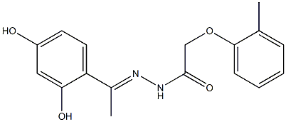  N'-[(E)-1-(2,4-dihydroxyphenyl)ethylidene]-2-(2-methylphenoxy)acetohydrazide