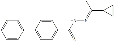  N'-[(E)-1-cyclopropylethylidene][1,1'-biphenyl]-4-carbohydrazide