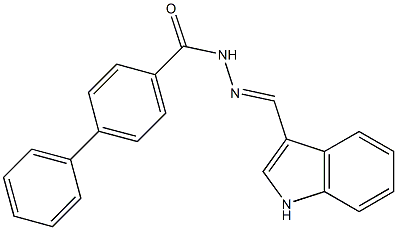 N'-[(E)-1H-indol-3-ylmethylidene][1,1'-biphenyl]-4-carbohydrazide