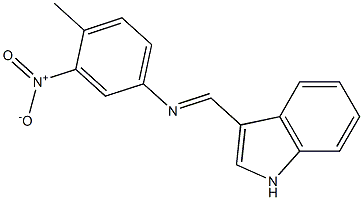  N-[(E)-1H-indol-3-ylmethylidene]-N-(4-methyl-3-nitrophenyl)amine