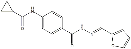 N-[4-({2-[(E)-2-furylmethylidene]hydrazino}carbonyl)phenyl]cyclopropanecarboxamide