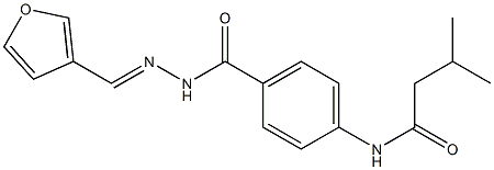 N-[4-({2-[(E)-3-furylmethylidene]hydrazino}carbonyl)phenyl]-3-methylbutanamide