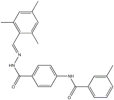 N-[4-({2-[(E)-mesitylmethylidene]hydrazino}carbonyl)phenyl]-3-methylbenzamide