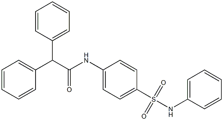 N-[4-(anilinosulfonyl)phenyl]-2,2-diphenylacetamide Structure