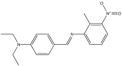 N-{(E)-[4-(diethylamino)phenyl]methylidene}-N-(2-methyl-3-nitrophenyl)amine Struktur
