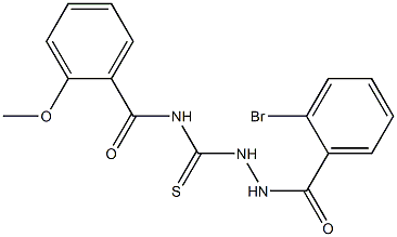 N-{[2-(2-bromobenzoyl)hydrazino]carbothioyl}-2-methoxybenzamide