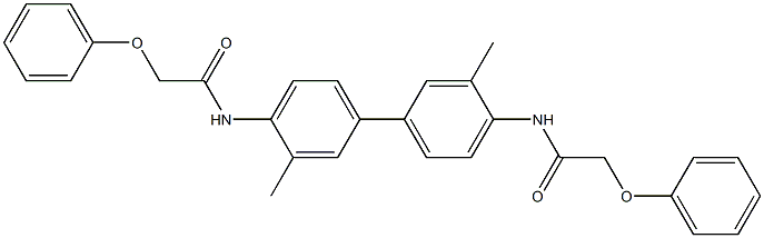 N-{3,3'-dimethyl-4'-[(2-phenoxyacetyl)amino][1,1'-biphenyl]-4-yl}-2-phenoxyacetamide Structure