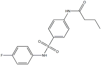 N-{4-[(4-fluoroanilino)sulfonyl]phenyl}butanamide Structure