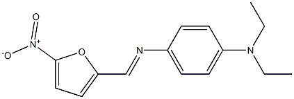 N-[4-(diethylamino)phenyl]-N-[(E)-(5-nitro-2-furyl)methylidene]amine Struktur