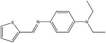 N-[4-(diethylamino)phenyl]-N-[(E)-2-thienylmethylidene]amine Struktur