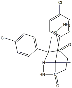 N'~1~,N'~4~-bis[(E)-1-(4-chlorophenyl)ethylidene]succinohydrazide,,结构式