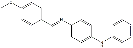 N-(4-anilinophenyl)-N-[(E)-(4-methoxyphenyl)methylidene]amine Structure