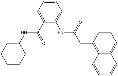  N-cyclohexyl-2-{[2-(1-naphthyl)acetyl]amino}benzamide