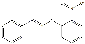 nicotinaldehyde N-(2-nitrophenyl)hydrazone Structure