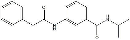 N-isopropyl-3-[(2-phenylacetyl)amino]benzamide Structure