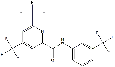 4,6-bis(trifluoromethyl)-N-[3-(trifluoromethyl)phenyl]-2-pyridinecarboxamide Structure
