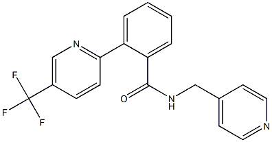 N-(4-pyridinylmethyl)-2-[5-(trifluoromethyl)-2-pyridinyl]benzenecarboxamide Structure