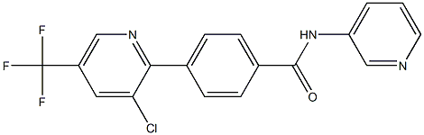 4-[3-chloro-5-(trifluoromethyl)-2-pyridinyl]-N-(3-pyridinyl)benzenecarboxamide