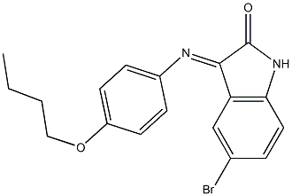 5-bromo-3-[(4-butoxyphenyl)imino]-1H-indol-2-one