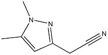 2-(1,5-二甲基-1H-吡唑-3-基)乙腈, , 结构式