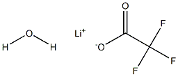 TRIFLUOROACETIC ACID LITHIUM SALT MONOHYDRATE, 95%, PURE 结构式