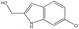 2-羟甲基-6-氯吲哚,,结构式