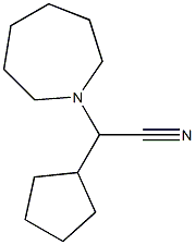 azepan-1-yl(cyclopentyl)acetonitrile Structure