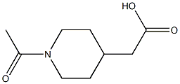 (1-acetylpiperidin-4-yl)acetic acid,,结构式