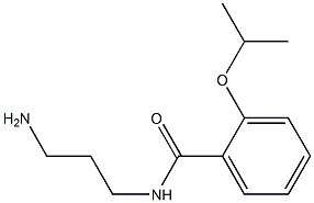 N-(3-アミノプロピル)-2-イソプロピルオキシベンズアミド 化学構造式
