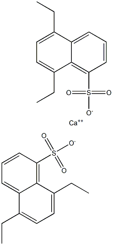 Bis(5,8-diethyl-1-naphthalenesulfonic acid)calcium salt Structure