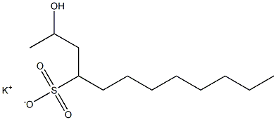 2-Hydroxydodecane-4-sulfonic acid potassium salt,,结构式