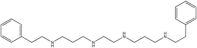 N,N'-Bis[3-[(2-phenylethyl)amino]propyl]-1,2-ethanediamine Struktur