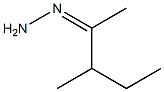 3-Methyl-2-pentanone hydrazone Struktur