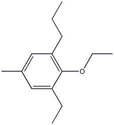 1-Ethoxy-4-methyl-2-ethyl-6-propylbenzene Struktur