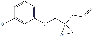 3-Chlorophenyl 2-allylglycidyl ether Structure