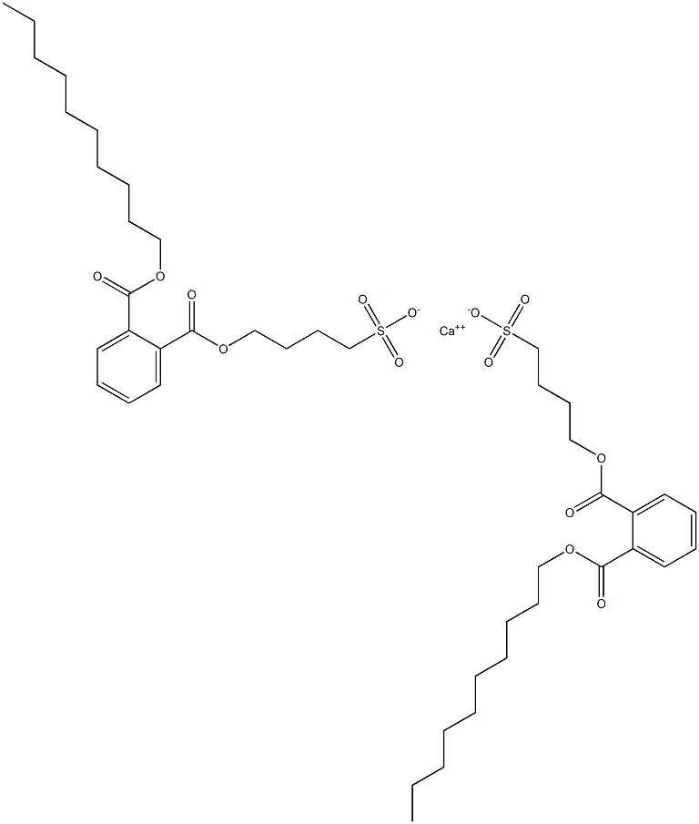 Bis[4-[(2-decyloxycarbonylphenyl)carbonyloxy]butane-1-sulfonic acid]calcium salt