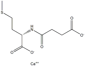 (S)-2-[(3-Carboxy-1-oxopropyl)amino]-4-(methylthio)butyric acid calcium salt Structure