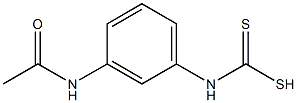 N-[3-(Acetylamino)phenyl]dithiocarbamic acid Struktur