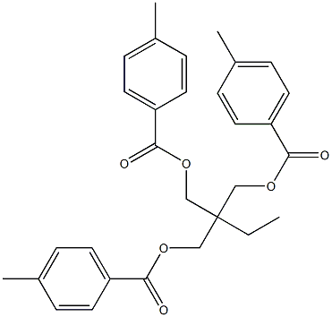 (プロパン-1-イリジン)トリス(メタノール)トリ(4-メチルベンゾアート) 化学構造式