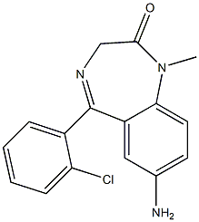 7-Amino-5-(2-chlorophenyl)-1,3-dihydro-1-methyl-2H-1,4-benzodiazepin-2-one