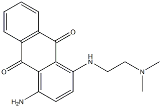 1-[[2-(Dimethylamino)ethyl]amino]-4-amino-9,10-anthraquinone,,结构式