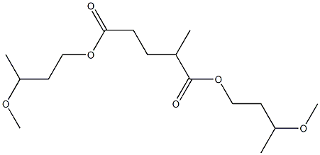 2-Methylglutaric acid bis(3-methoxybutyl) ester 结构式