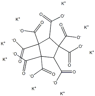 1,1,2,2,3,4,4,5-Cyclopentaneoctacarboxylic acid octapotassium salt Structure