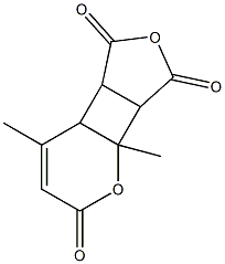 2,6-ジメチル-3,10-ジオキサトリシクロ[6.3.0.02,7]ウンデカ-5-エン-4,9,11-トリオン 化学構造式