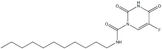 1-(Undecylaminocarbonyl)-5-fluorouracil Structure