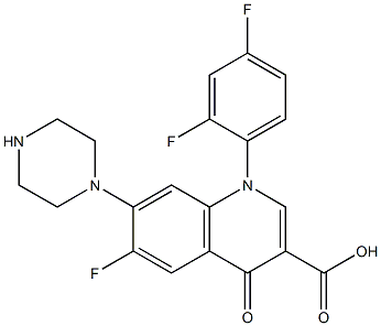 1-(2,4-Difluorophenyl)-6-fluoro-7-piperazino-4-oxo-1,4-dihydro-3-quinolinecarboxylic acid