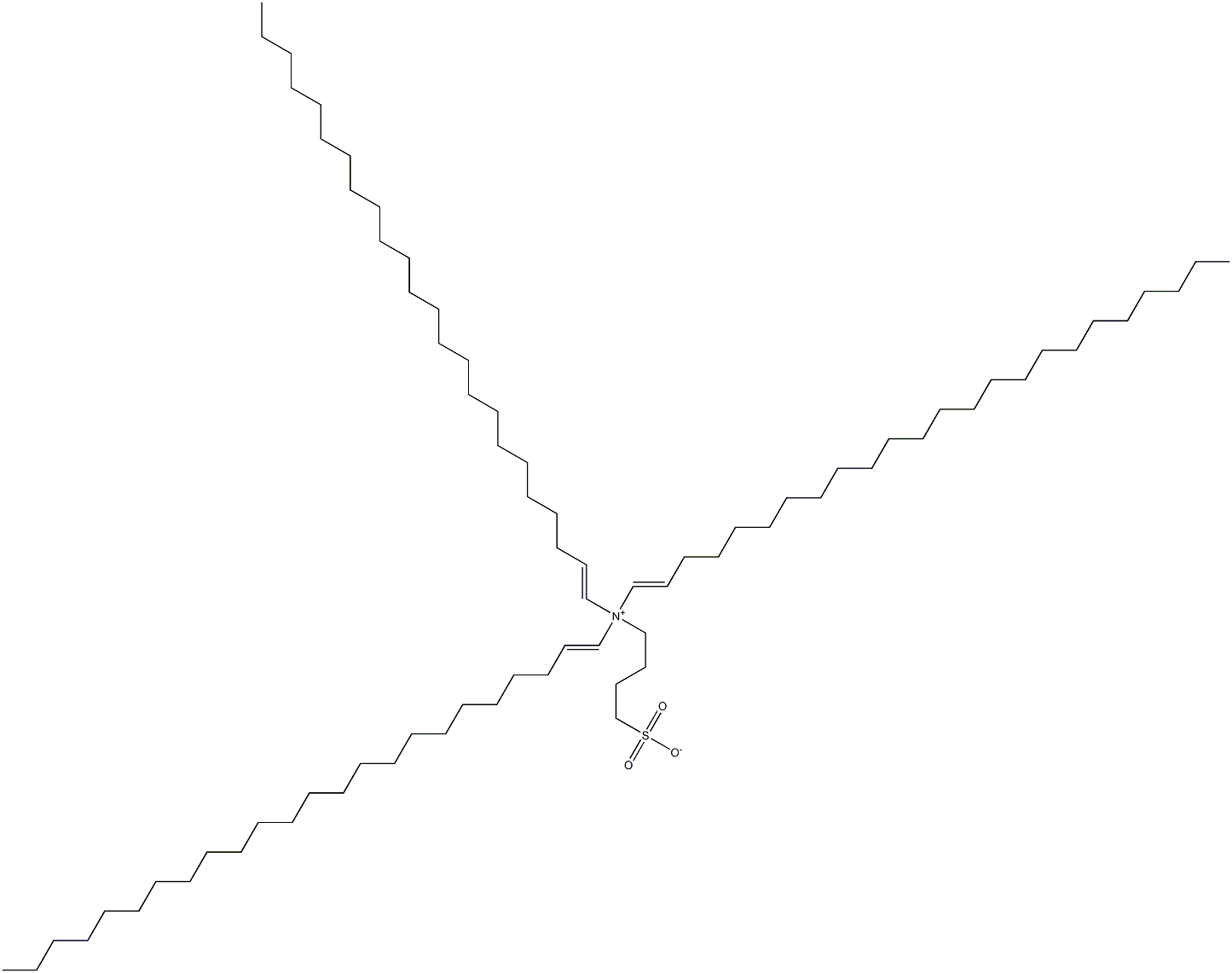 N,N-Di(1-tetracosenyl)-N-(4-sulfonatobutyl)-1-tetracosen-1-aminium Struktur