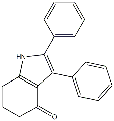 2-Phenyl-3-phenyl-6,7-dihydro-1H-indol-4(5H)-one Struktur